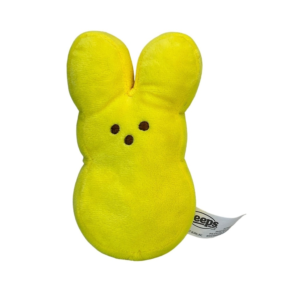 Peeps Yellow‎ Bunny 6" Plush Toy 2020 Just Born Inc.